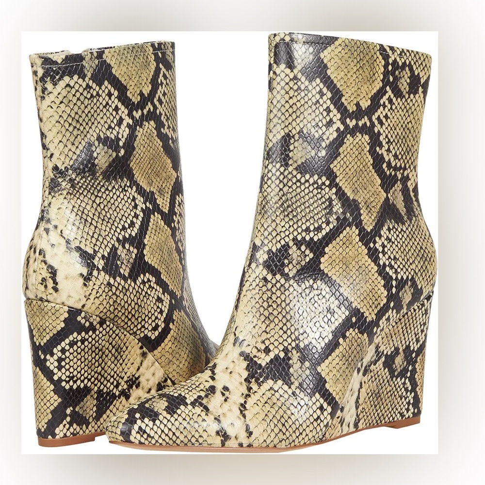 Matisse Kaia Snakeskin Pattern Wedge Boot - image 1